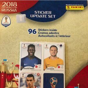 2018 Panini World Cup Russia Update Stickers Factory sealed Complete Soccer Set